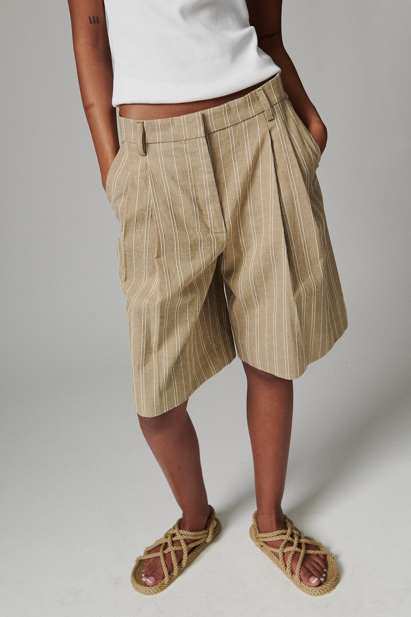 Gordon Linen Threads shorts - Tree House